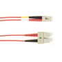 BLACK BOX FO Patch Cable Color 10Gbit Multi-m - Red LC-SC 2m