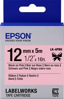 Epson LabelWorks LK-4PBK - båndtape - sateng - 1 kassett(er) - Rull (1,2 cm x 5 m)