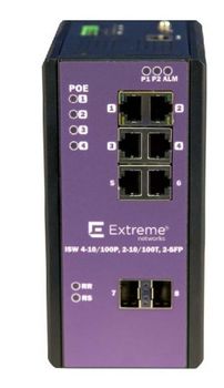 Extreme Networks ExtremeSwitching 410, 4x 10/100 Mbps PoE+ Ports, 2 x SFP Ports, Industrial,  -40C - +75C (16801)