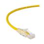 BLACK BOX Patch Cable CAT6A UTP 28AWG PVC - Yellow 0.3m Factory Sealed