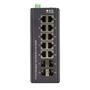 BLACK BOX LIG1014A, Administreret,  Gigabit Ethernet (10/ 100/ 1000),  Fuld dupleks, Vægmontering (LIG1014A)