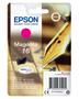 EPSON n Ink Cartridges,  DURABrite" Ultra, 16, Pen and crossword,  Singlepack,  1 x 3.1 ml Magenta, RF+AM (C13T16234022)