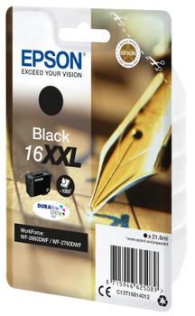 EPSON n Ink Cartridges,  DURABrite" Ultra, 16XXL, Pen and crossword,  Singlepack,  1 x 21.6 ml Black, High, XXL (C13T16814012)