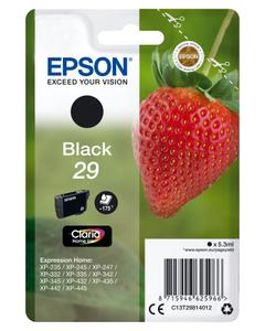 EPSON 29 Black Ink - Blækpatron Sort (C13T29814012)
