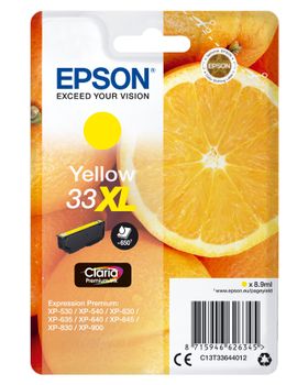 EPSON Singlepack Yellow 33XL Claria Premium Ink (C13T33644012)
