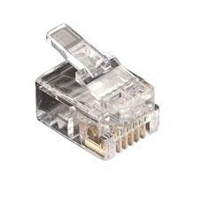 BLACK BOX RJ & MMJ CONNECTORS - SOLID OR STRANDED, RJ-11 (6-WIRE), 25 PACK (FMTP611-25PAK)