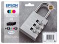 EPSON n Ink Cartridges,  DURABrite" Ultra, 35, Padlock, Multipack,  1 x 16.1 ml Black, 1 x 9.1 ml Cyan, 1 x 9.1 ml Yellow, 1 x 9.1 ml Magenta, RF+AM (C13T35864020)