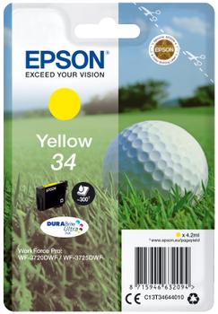EPSON 34 - 4.2 ml - gul - original - bläckpatron (C13T34644010)
