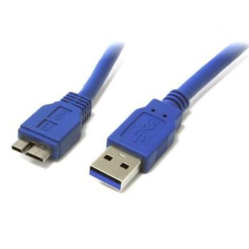 TECHLY USB3.0 Flachkabel Stecker TypA-Steck. Micro B 0,5m bl (ICOC-MUSB3-FL-005)