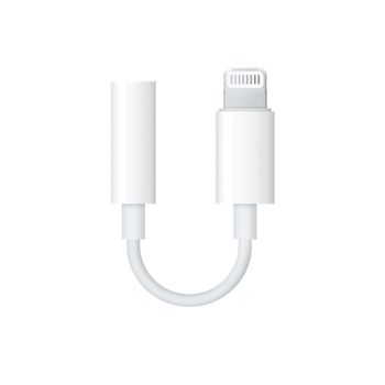 APPLE Lightning to 3.5 mm Headphone Jack Adapter (MMX62ZM/A)