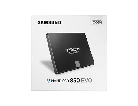 SAMSUNG SSD 850 EVO 500GB SATA3, 540/ 520MBs,  IOPS 98K (MZ-75E500B/EU)