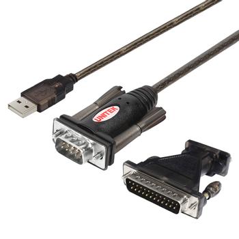 UNITEK Adapter USB to Serial + adapter DB9F/ DB25M,  Y-105A (Y-105A)