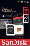 SANDISK EXTREME MICRO SDHC (32GB UHS-I CARD V30 100MB/S) (SDSQXAF-032G-GN6MA)