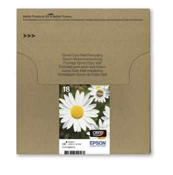 EPSON n T1806 Easy Mail Packaging - 4-pack - 15.1 ml - black, yellow, cyan, magenta - original - box - ink cartridge - for Expression Home XP-212, 215, 225, 312, 315, 322, 325, 412, 415, 422, 425 (C13T18064511)