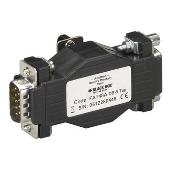 BLACK BOX DB9 AND DB25 DATA TAPS - DB9, MALE TAP, MALE/ FEMALE DATA (FA149A)