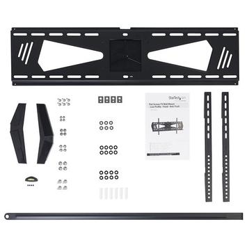 StarTech Low Profile TV Mount - Fixed - Anti Theft - Flat Screen TV Wall Mount for 37" to 75" TVs - VESA Wall Mount (FPWFXBAT) monteringssett - for flatpanel - svart (FPWFXBAT)
