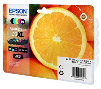 EPSON 33 XL 5-COLOURS MULTIPACK RF & AM SUPL (C13T33574021)