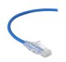 BLACK BOX Patch Cable CAT6A UTP 28AWG PVC - Blue 0.6m