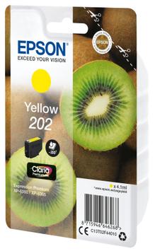 Epson 202 - gul - original - blekkpatron (C13T02F44020)
