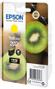 EPSON n Ink Cartridges,  Claria" Premium Ink, 202, Kiwi, Singlepack,  1 x 4.1ml Yellow, Standard (C13T02F44010)