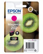 EPSON n Ink Cartridges,  Claria" Premium Ink, 202, Kiwi, Singlepack,  1 x 4.1ml Magenta, Standard (C13T02F34010)