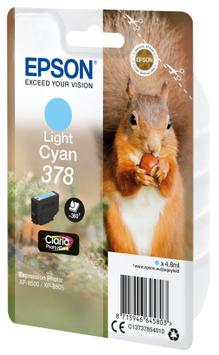Epson 378 - lys cyan - original - blekkpatron (C13T37854020)