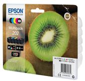 Epson 202 Multipack - 5-pack - svart, gul, cyan, magenta, fotosort - original - blekkpatron (C13T02E74020)