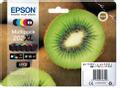 EPSON n Ink Cartridges,  Claria" Premium Ink, 202XL, Kiwi, Multipack,  1 x 13.8 ml Black, 1 x 8.5 ml Cyan, 1 x 8.5 ml Yellow, 1 x 8.5 ml Magenta, 1 x 7.9 ml Photo Black, High, XL, RF+AM (C13T02G74020)