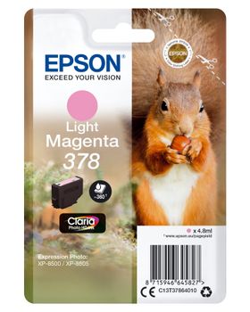 EPSON 378 Light Magenta Ink Cartridge with security (C13T37864020)