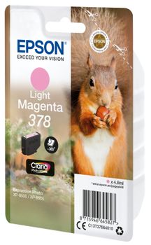 EPSON 378 Light Magenta Ink Cartridge (with security) (C13T37864020)