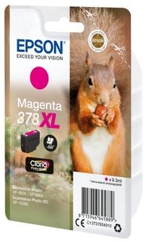 EPSON n Ink Cartridges,  Claria" Photo HD Ink, 378XL, Squirrel, Singlepack,  1 x 9.3ml Magenta (C13T37934010)
