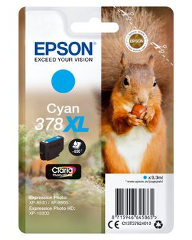 EPSON 378XL Cyan Ink Cartridge With Security (C13T37924020)