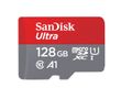 SANDISK Ultra microSDXC 128GB + SD Adapter  100MB/s A1 Class 10 UHS-I - Imaging Packaging (SDSQUAR-128G-GN6IA)