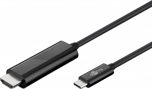 GOOBAY USB 3.1 Type-Câ?¢ to High-Speed HDMIâ?¢ adapter cable, 1.8 m - USB-Câ?¢ male > HDMIâ?¢ standard male (type A) (77528)