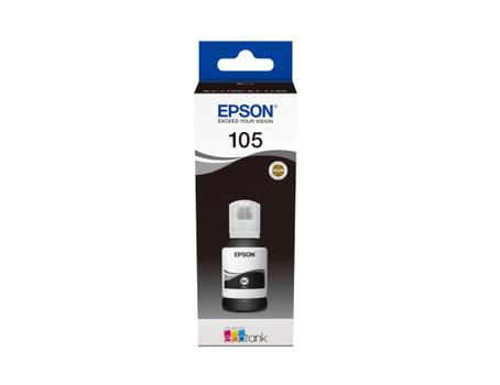 EPSON n Ink Cartridges,  105, Ink Bottle, 1 x 140.0 ml Black (C13T00Q140)