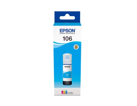 EPSON n Ink Cartridges,  106, Ink Bottle, 1 x 70.0 ml Cyan (C13T00R240)