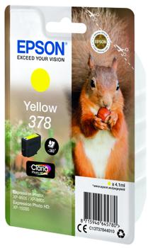 EPSON 378 Yellow Ink Cartridge with sec 8x (C13T37844020)