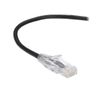 BLACK BOX Patch Cable CAT6A UTP 28AWG PVC - Black 0.6m Factory Sealed