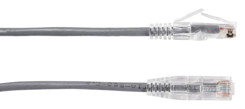 BLACK BOX SLIM-NET CAT6 PATCH CABLE  (C6PC28-GY-01)