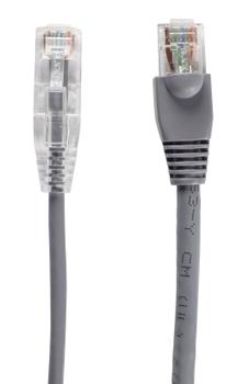 BLACK BOX Patch Cable CAT6 UTP Slim-Net - Gray 0.3m (C6PC28-GY-01)