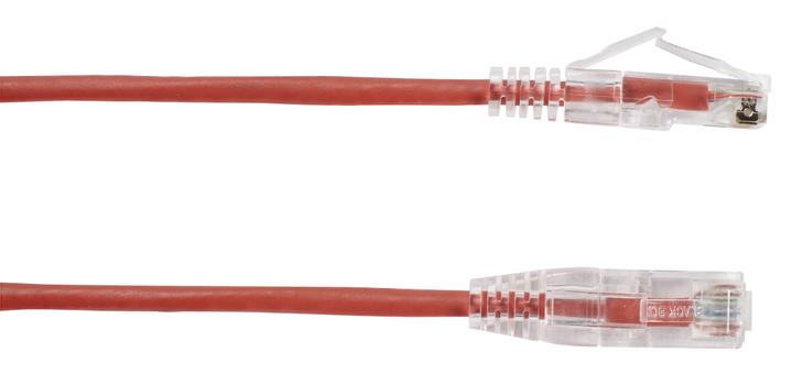 BLACK BOX SLIM-NET CAT6 PATCH CABLE RED  (C6PC28-RD-01)