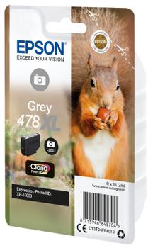 EPSON n 478XL - 11.2 ml - grey - original - blister with RF/ acoustic alarm - ink cartridge - for Expression Photo XP-8500 Small-in-One (C13T04F64020)