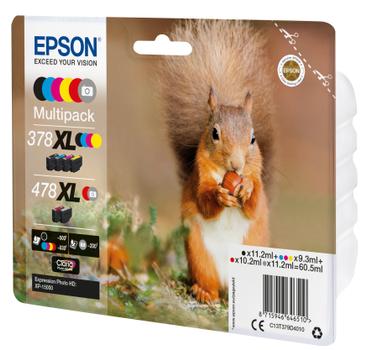 EPSON Multipack 6 colours 378XL/ 478XL Squirrel incl. R/G Clara Phto HD Ink (C13T379D4010)