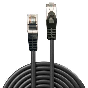 LINDY Cat.5e F/UTP Cable, black, 0.5m (48380)