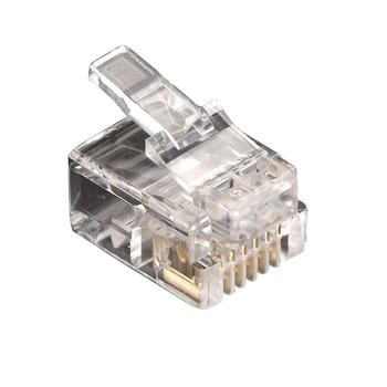 BLACK BOX RJ & MMJ CONNECTORS - SOLID OR STRANDED, RJ-11 (6-WIRE), 10 PACK (FMTP611-10PAK)
