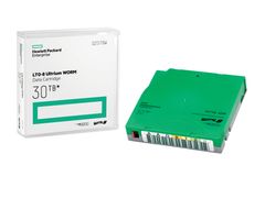 Hewlett Packard Enterprise HPE Ultrium WORM Data Cartridge - LTO Ultrium WORM 8 - 12 TB / 30 TB - write-on labels - green - for StoreEver LTO-8 Ultrium 30750, LTO-8 Ultrium 30750 TAA