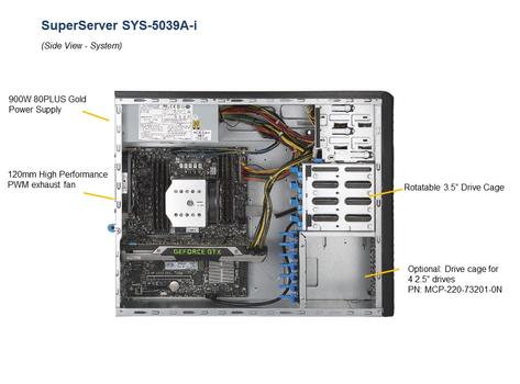SUPERMICRO 5039A-I Intel C422 Lga 2066 (SYS-5039A-I)