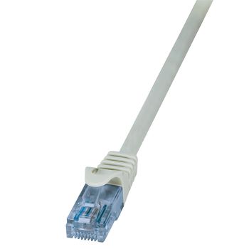 LOGILINK - Patch Cable Cat.6A 10GE Home U/UTP EconLine grey 0,25m (CP3012U)