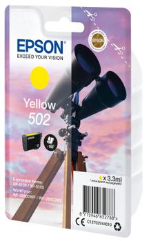 EPSON Singlepack Yellow 502 Ink SEC (C13T02V44020 $DEL)