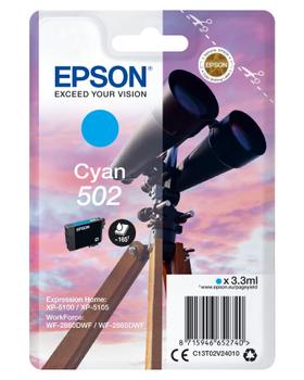 EPSON Ink/502 Binocular 3.3ml CY SEC (C13T02V24020 $DEL)